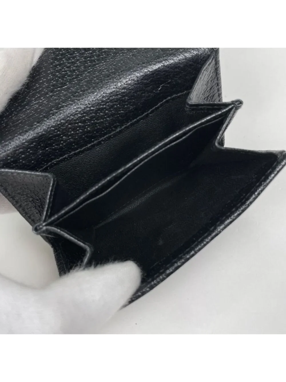 Gucci Bifold Wallet GG Pattern Canvas Black